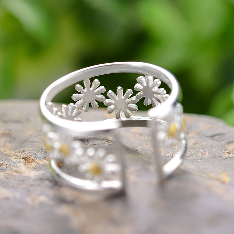 Daisy 925 Sterling Silber Ring