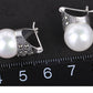 S925 Sterling Silber Ohrringe Perle