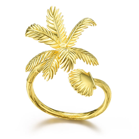 Palme 925 Sterling Silber Ring